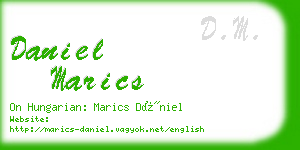 daniel marics business card